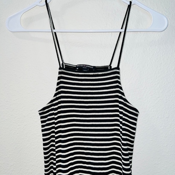 Brandy Melville Black White Abigail Striped Tank Dress - Picture 3 of 7